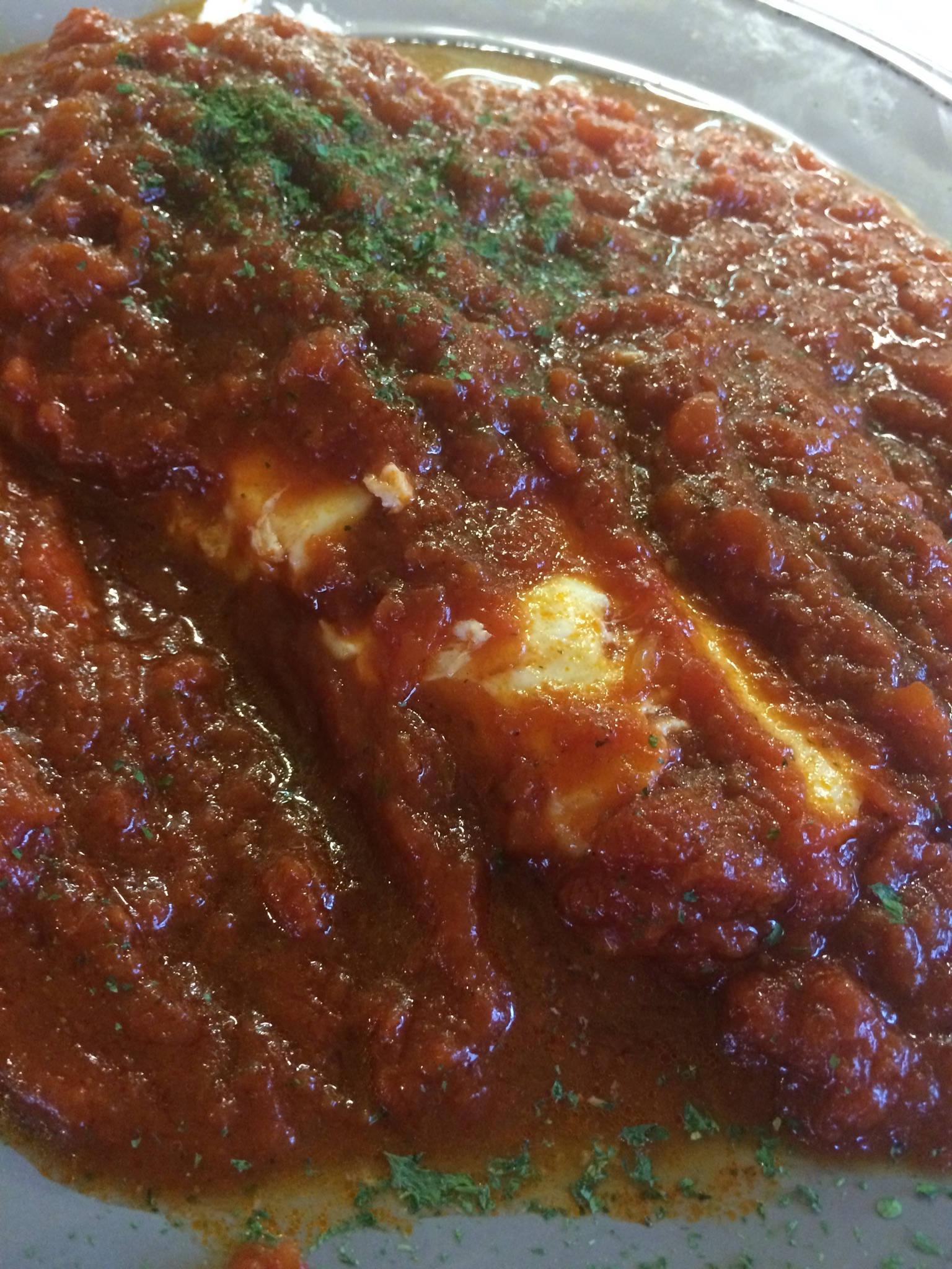 Order Fish Marinara food online from Rosey Italian Cafe store, Penfield on bringmethat.com