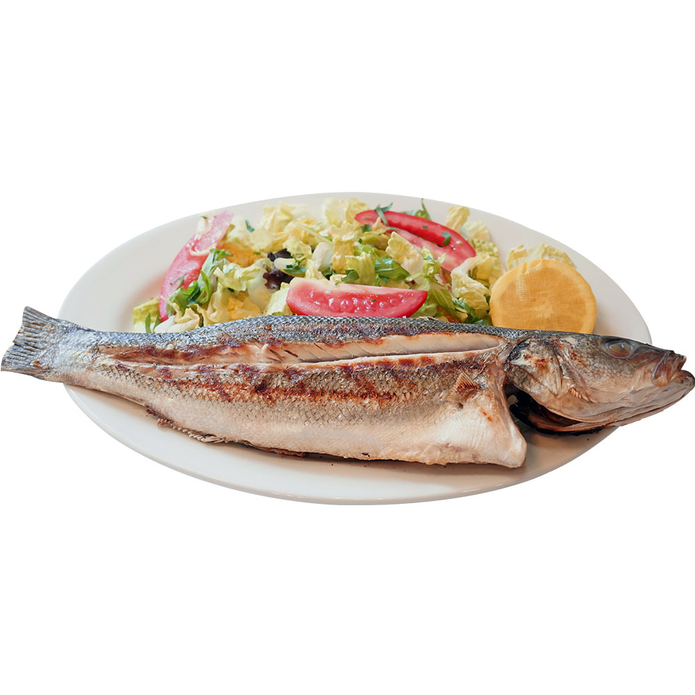 Order 41. Mediterranean Whole Sea Bass food online from Sophra Grill store, New York on bringmethat.com