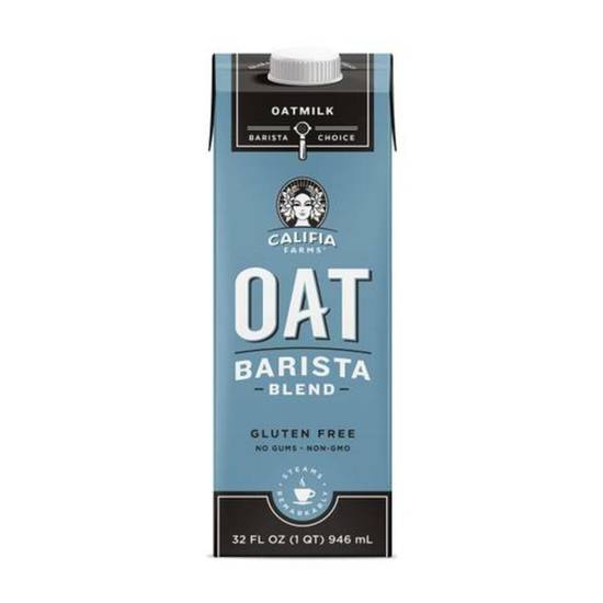 Order Califia Farms Oat Milk - Barista Blend food online from IV Deli Mart store, Goleta on bringmethat.com