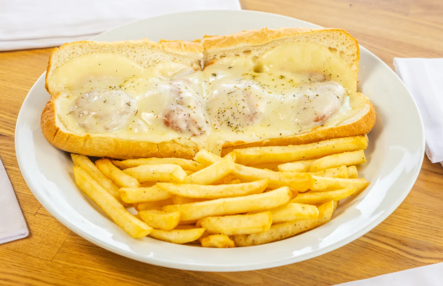 Order Meatball Parmigiana Sub food online from Pietro's Bakery & Cafe store, Frisco on bringmethat.com