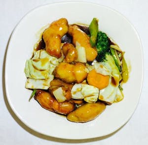 Order R11. Mandarin Chicken food online from Peking Express store, Grandview on bringmethat.com