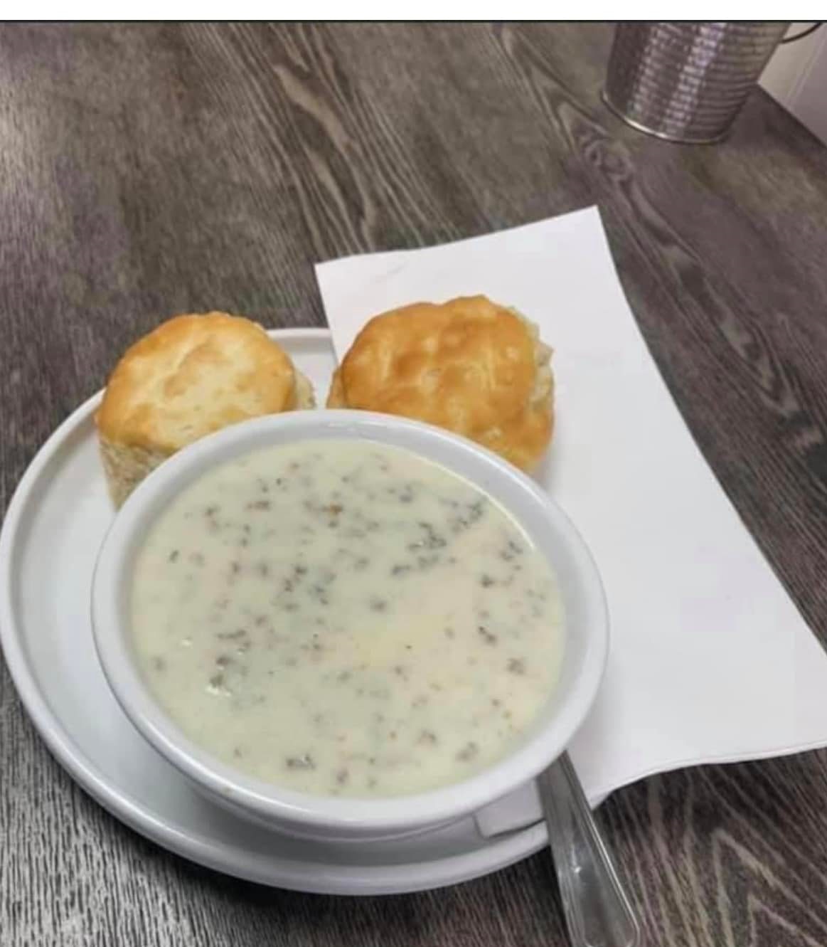 Order Biscuits and Gravy food online from Bean Brew Llc store, Batavia on bringmethat.com
