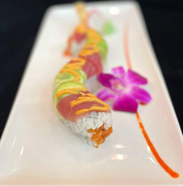 Order Red Dragon Roll food online from Cafe Ginger store, Houston on bringmethat.com