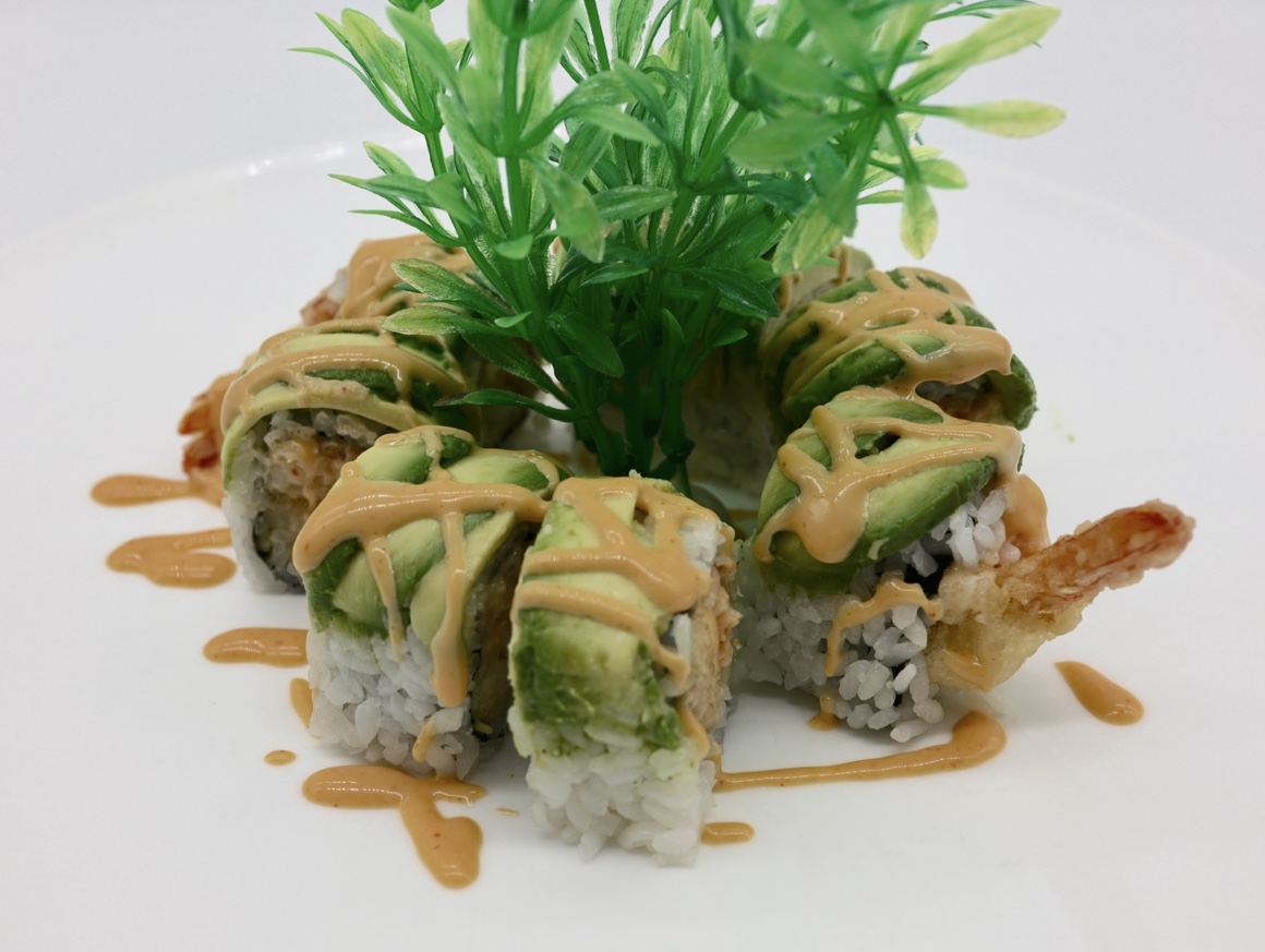 Order Green Monster Roll food online from Red Bowl Asian Bistro store, Cary on bringmethat.com