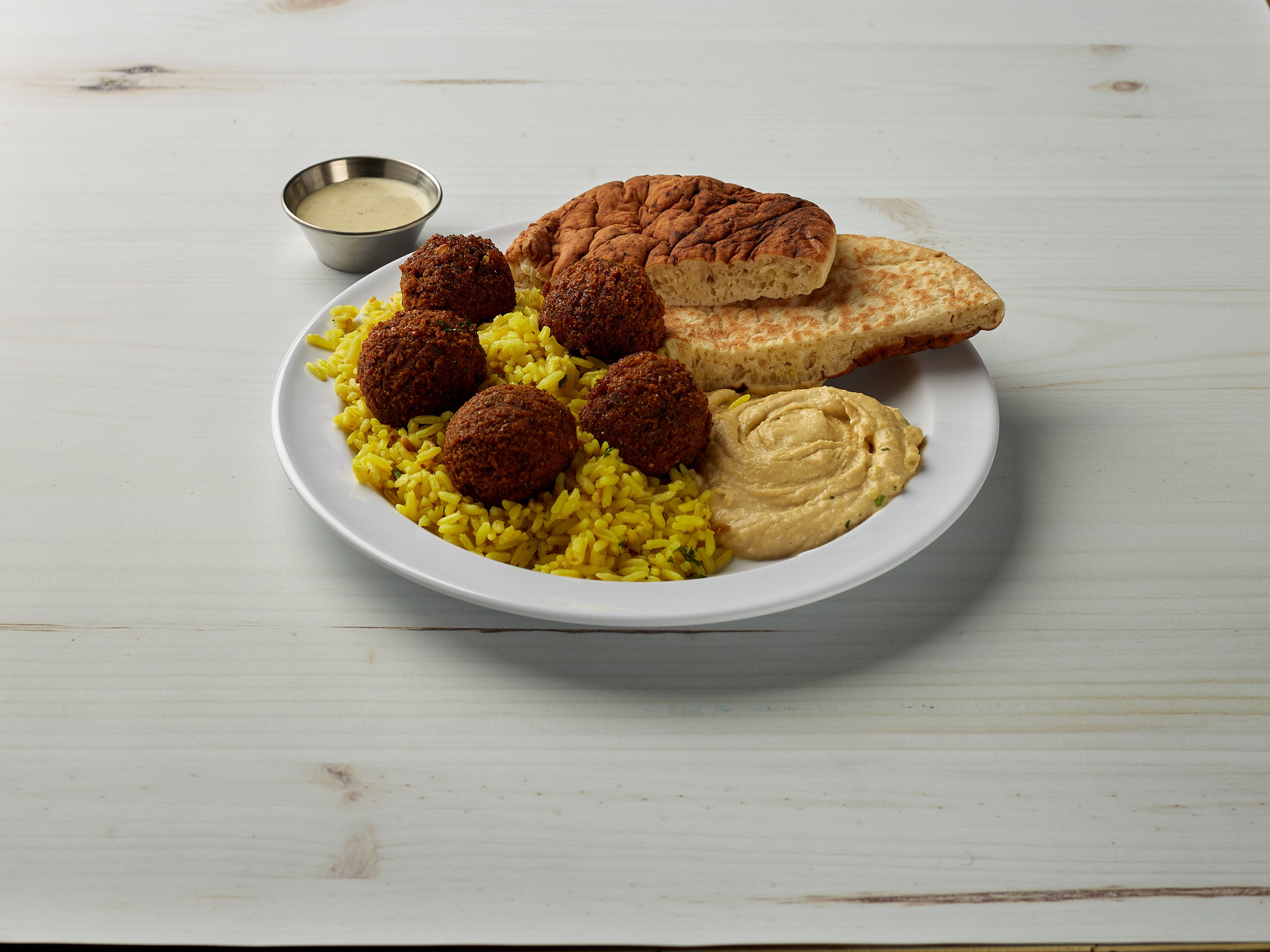 Order Falafel Platter food online from Tabouli Grill store, Stamford on bringmethat.com
