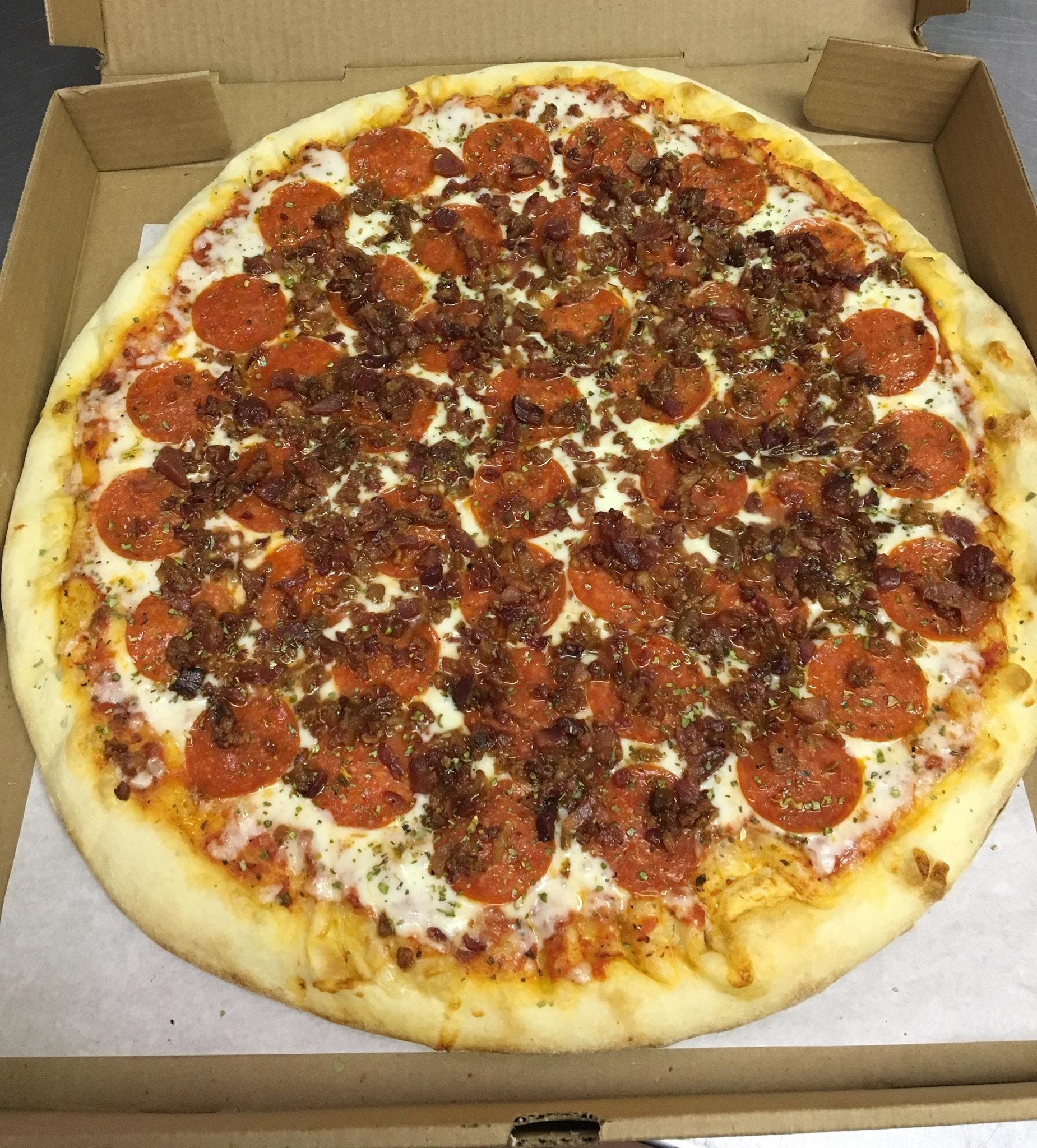 Order Meat Lover's Pizza - Small food online from Carini Italian Restaurant store, Danville on bringmethat.com