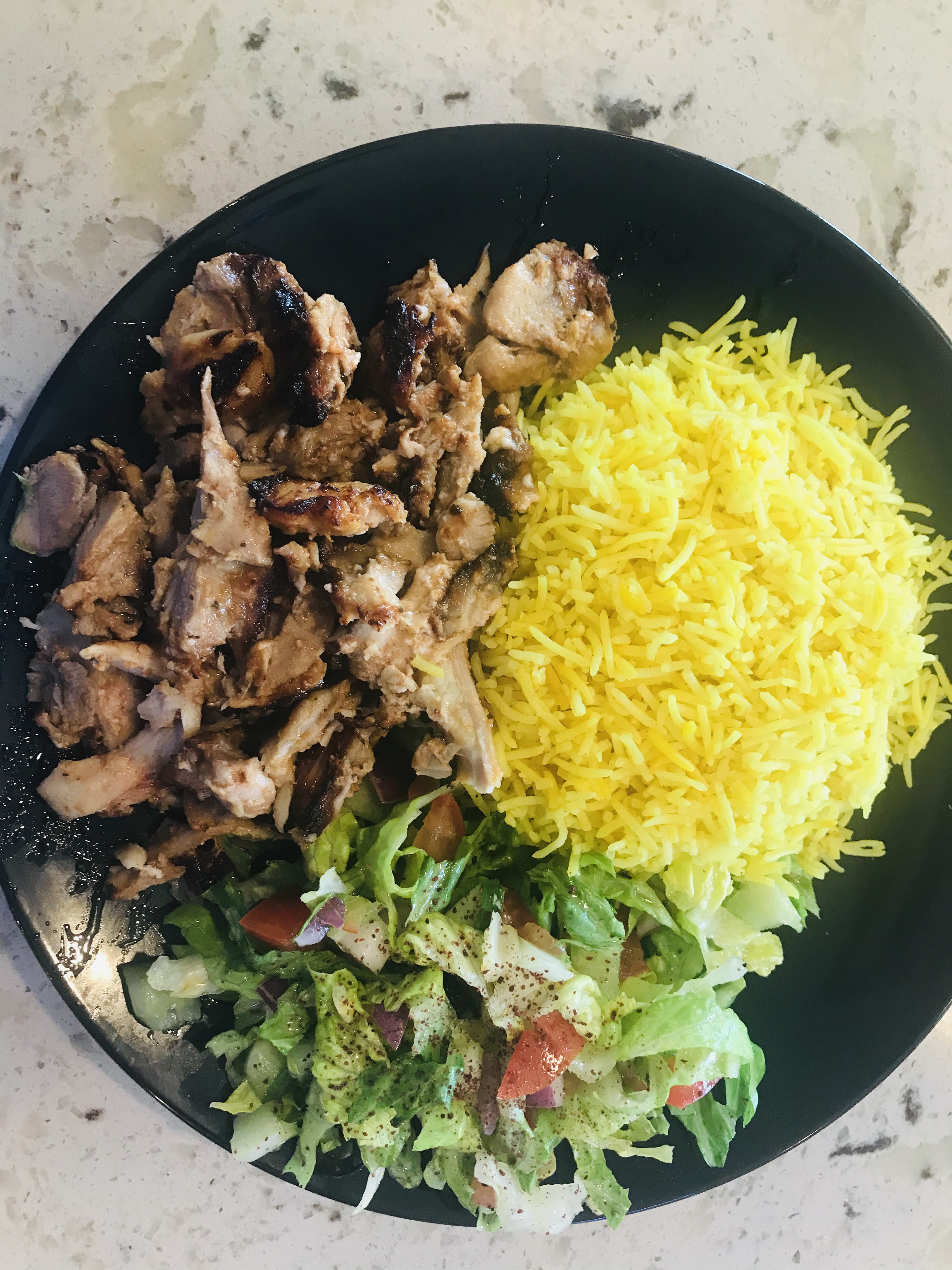 Order Chicken shawrma Plate  food online from Baghdad Gyro store, Beaverton on bringmethat.com