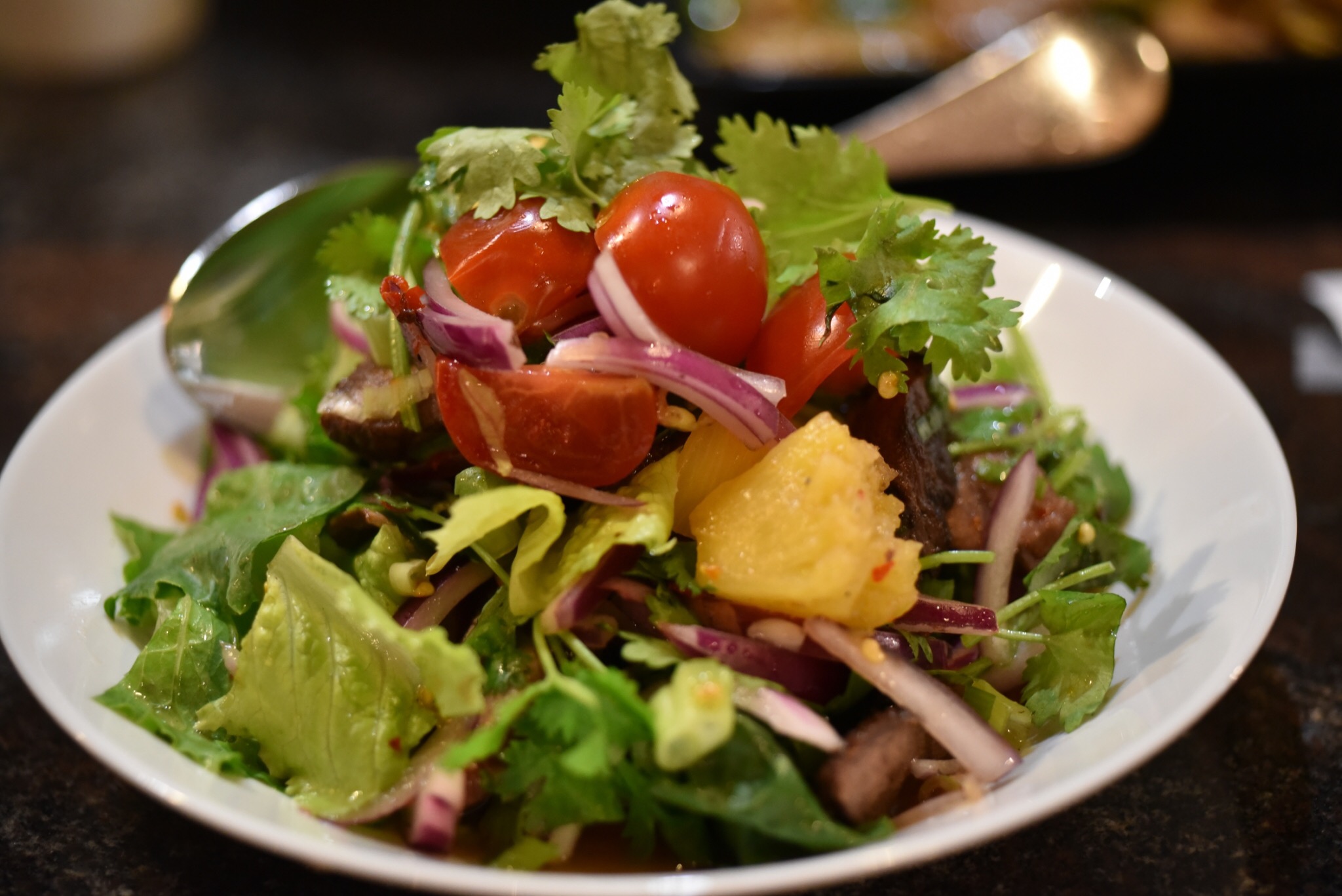 Order Pineapple Beef Salad food online from Kiinimm Thai Restaurant store, Rockville on bringmethat.com
