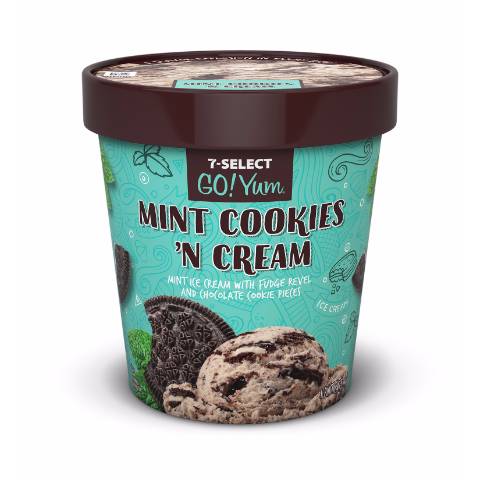 Order 7-Select Mint Cookies N Cream Pint food online from 7-Eleven store, Corning on bringmethat.com