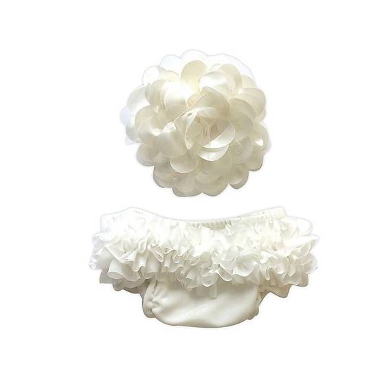 Order Toby Fairy™ 2-Piece Flower Headband and Diaper Cover Set in White food online from Bed Bath & Beyond store, Lancaster on bringmethat.com