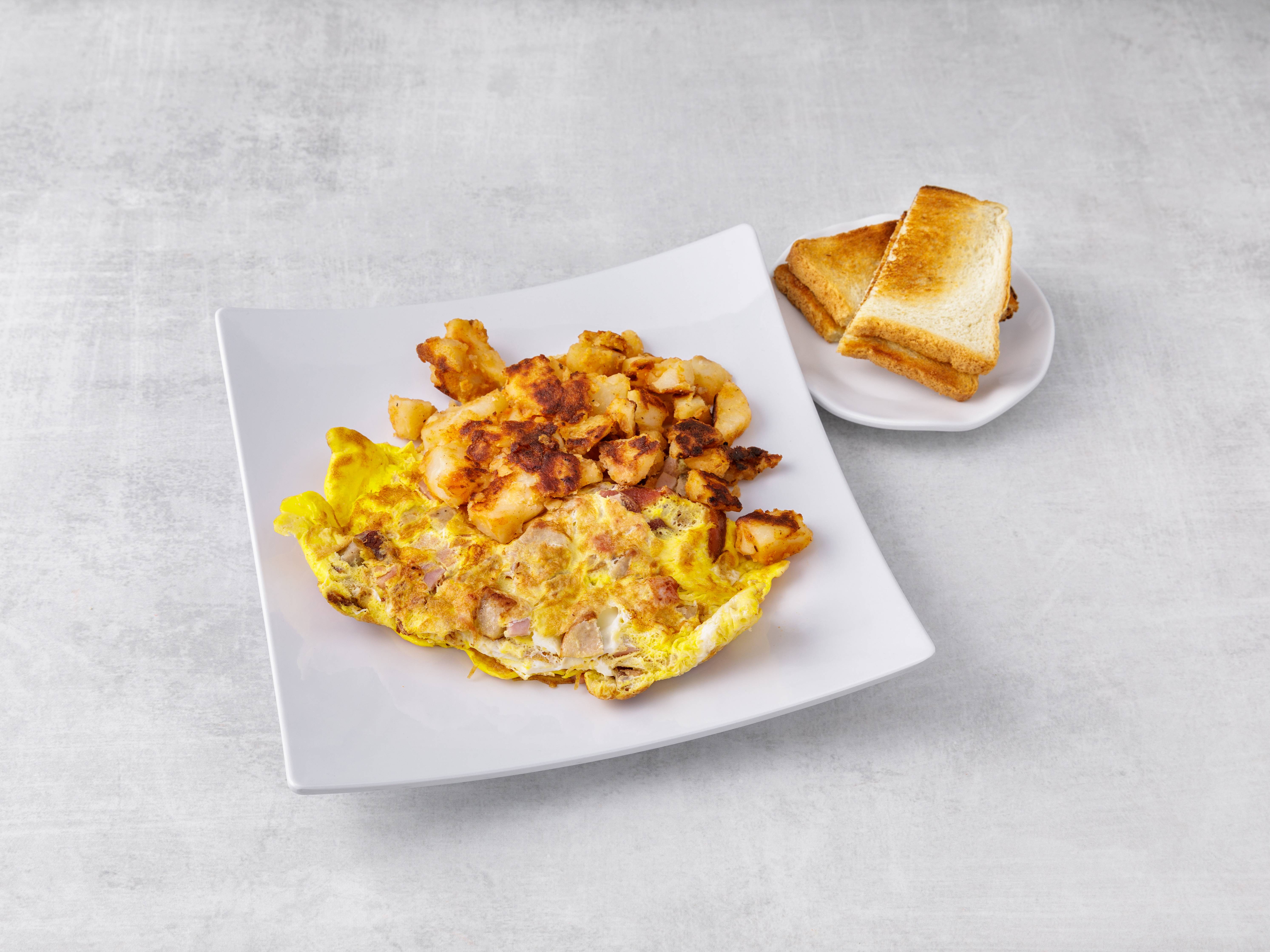 Order Meat Lover's Omelette  food online from P&L Grill store, Union City on bringmethat.com