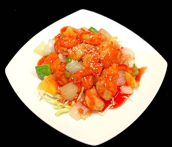 Order Sweet & Sour Shrimp food online from Soul of China store, La Quinta on bringmethat.com