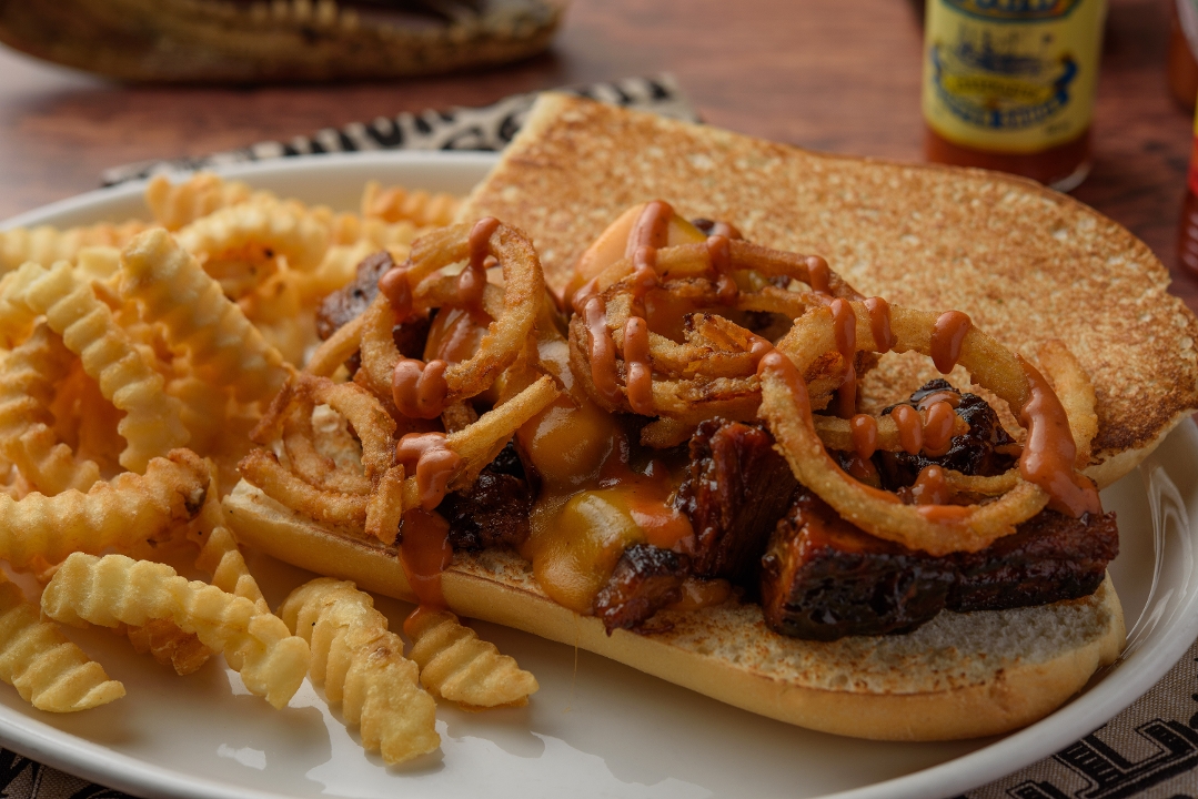 Order Burnt Ends Po'Boy food online from Buzzard Billy store, Lincoln on bringmethat.com