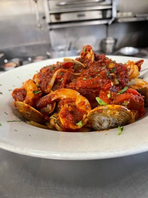 Order Shrimp and Clams Fradiavolo food online from Enrico's store, Charlotte on bringmethat.com