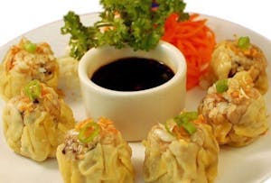 Order 9. Steamed Dumplings (5) food online from Bangkok Thai Cuisine store, Dover on bringmethat.com