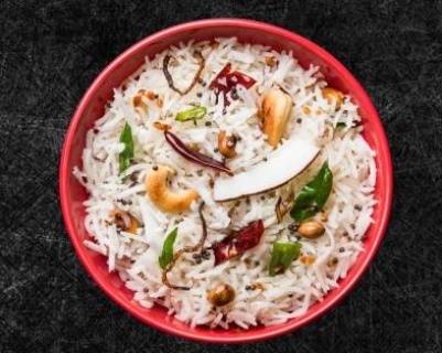 Order Coconut Rice (Vegan) food online from Plant-Based Indian store, Sterling on bringmethat.com