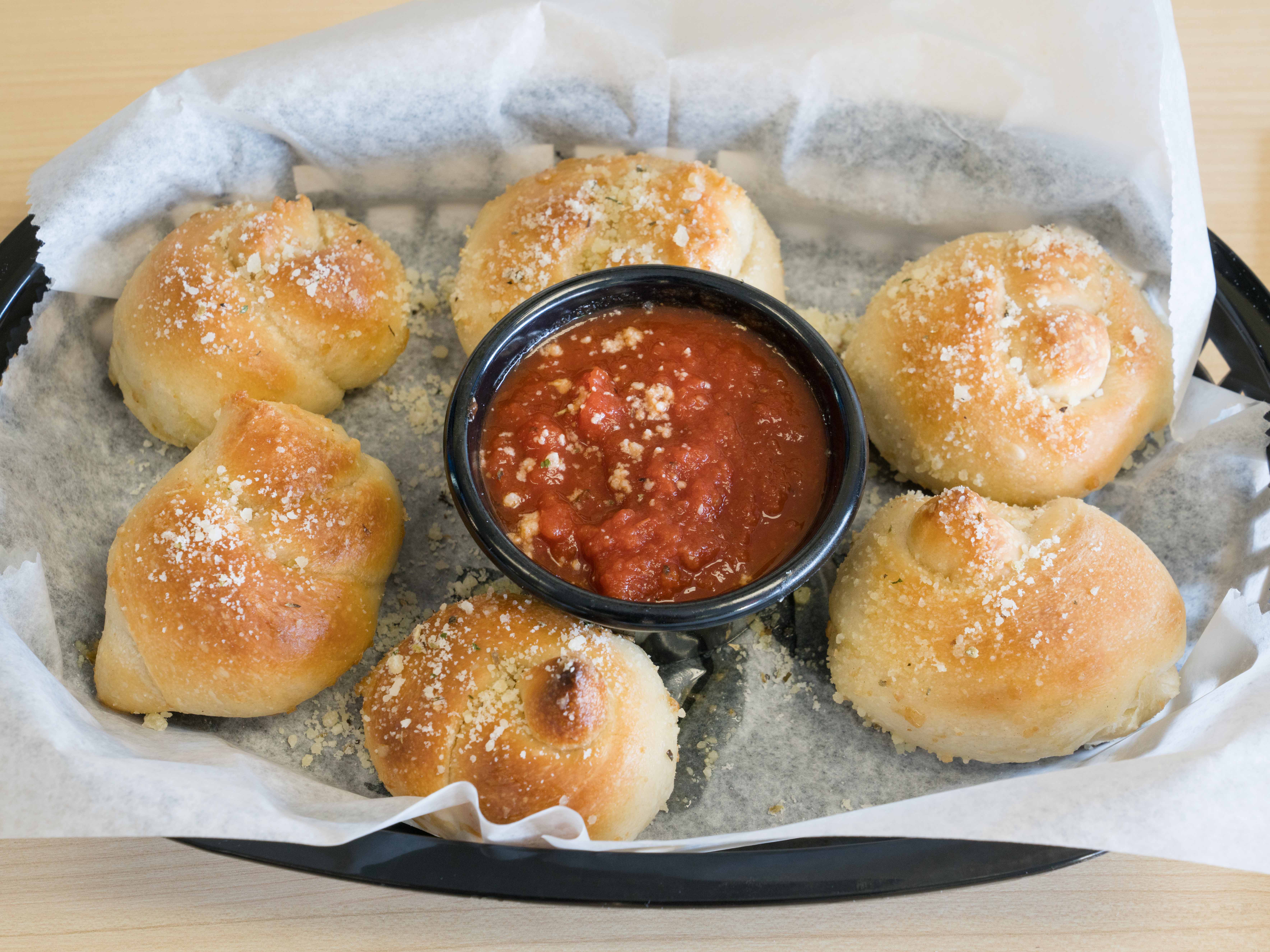 Order Cheese Garlic Knots food online from Sal’s NY Slice Pizzeria store, Virginia Beach on bringmethat.com
