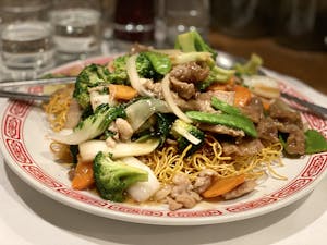 Order Special Pan-Fried Noodles (什錦煎麵) food online from Lai Lai Restaurant store, Millbrae on bringmethat.com
