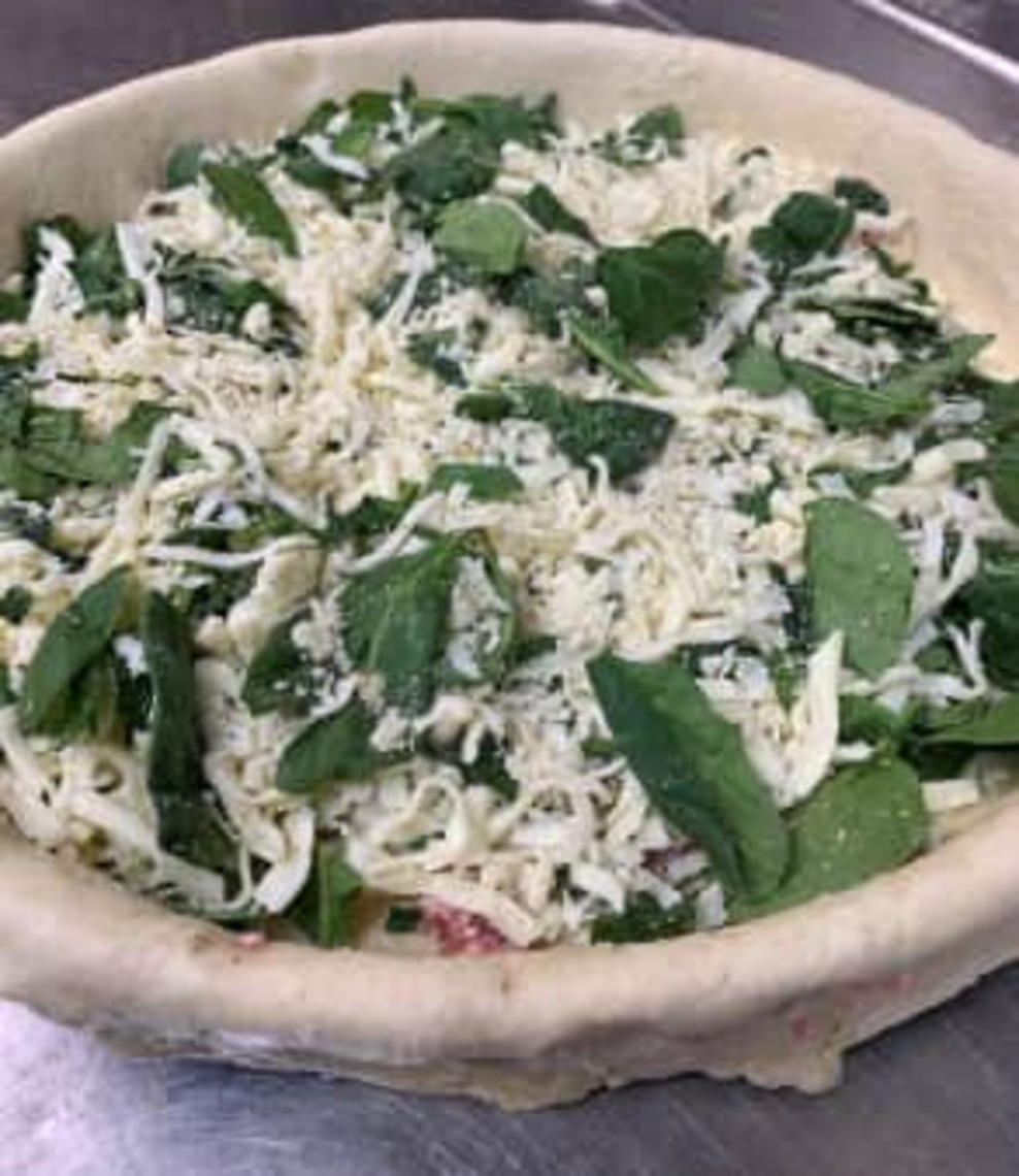 Order Small Deep Dish Spinach Special. food online from PizzaPapalis store, Bloomfield Hills on bringmethat.com