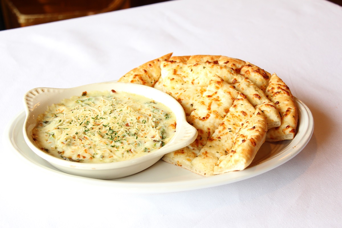 Order Spinach Artichoke Dip food online from Palios Pizza Cafe of Mansfield store, Mansfield on bringmethat.com