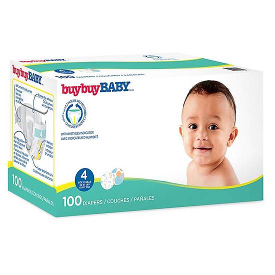 Order buybuy BABY™ 100-Count Size 4 Club Box Diapers in Letters and Circles food online from Buybuy Baby store, West Hartford on bringmethat.com