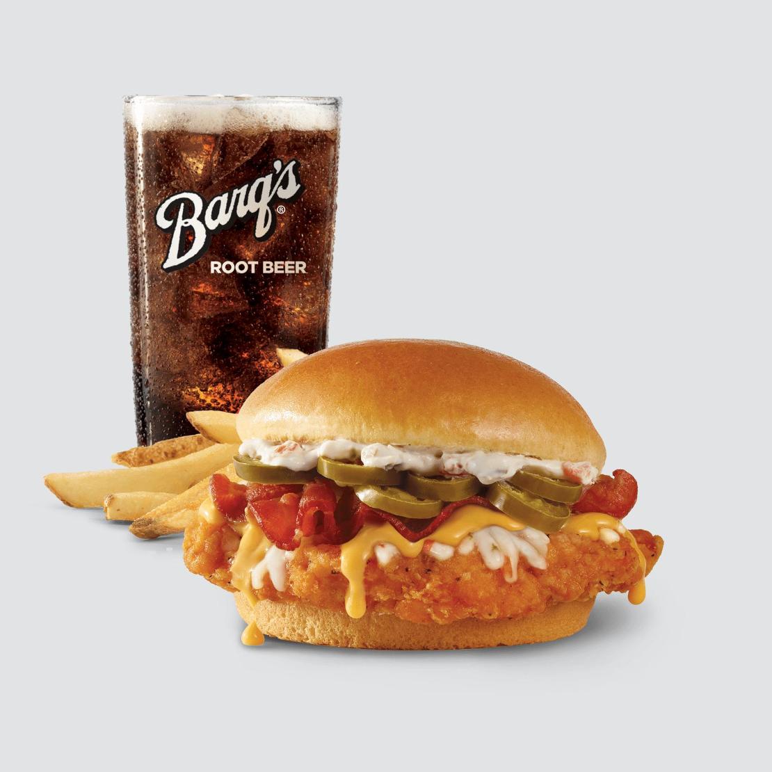 Order Jalapeño Popper Chicken Sandwich Combo food online from Wendy's store, Conyers on bringmethat.com