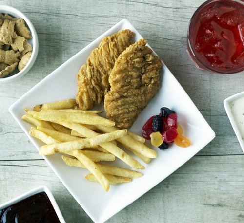 Order Chicken Strips & Fries food online from Fat Cat Pizza store, Lancaster on bringmethat.com