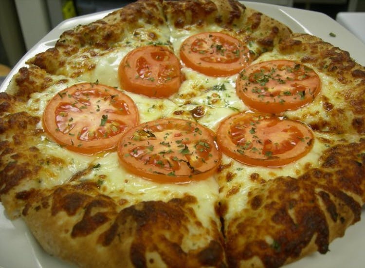 Order White Pizza - Individual 10'' (8 Slices) food online from Pero's store, Atlanta on bringmethat.com