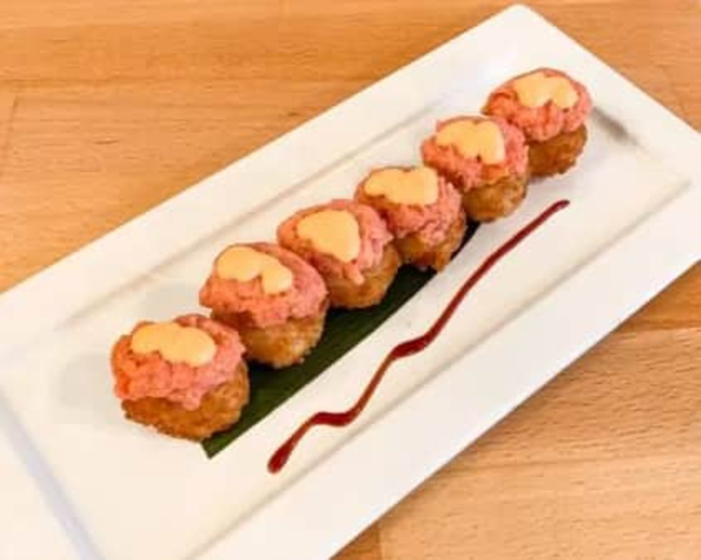 Order Spicy Tuna Over Crispy Rice food online from Sake Tumi store, Binghamton on bringmethat.com
