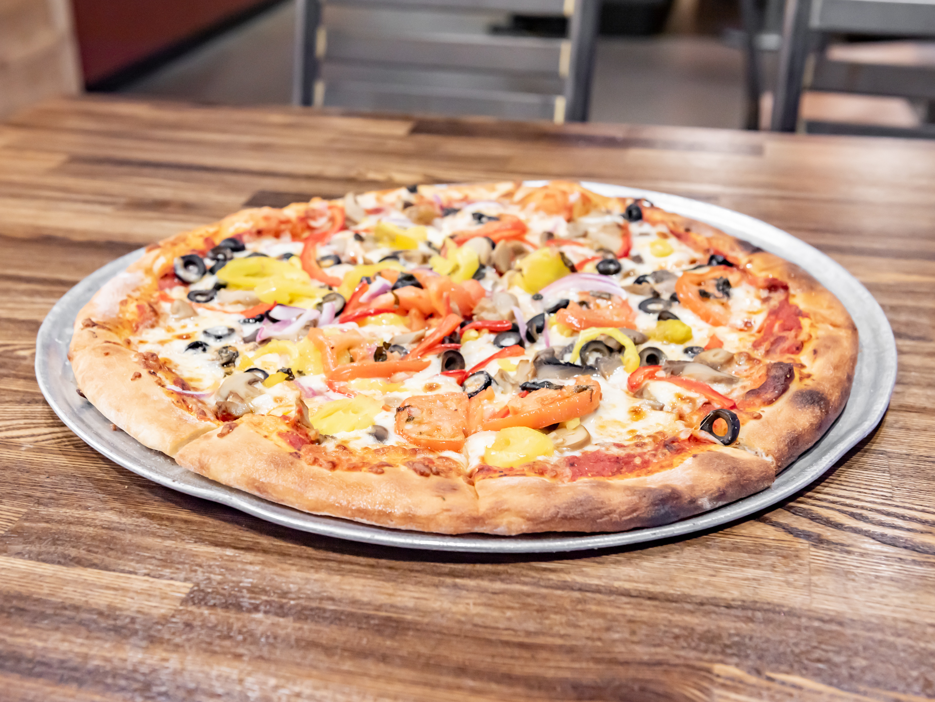 Order Veggie Pizza food online from Ten Pin Alley store, Hilliard on bringmethat.com
