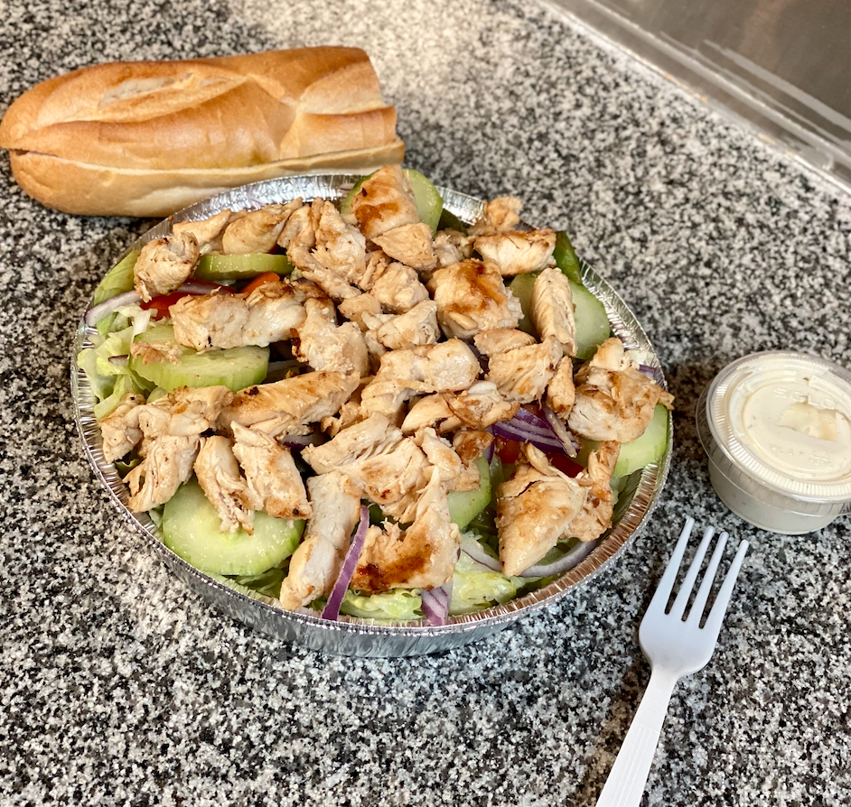 Order Grilled Chicken Salad food online from Beni's Pizza & Deli store, Bristol on bringmethat.com