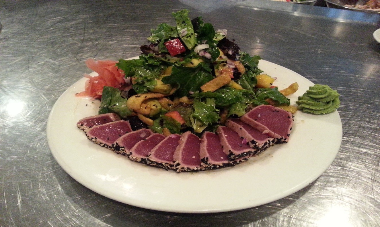 Order Seared Ahi Tuna Salad food online from Stanford Grill store, Columbia on bringmethat.com
