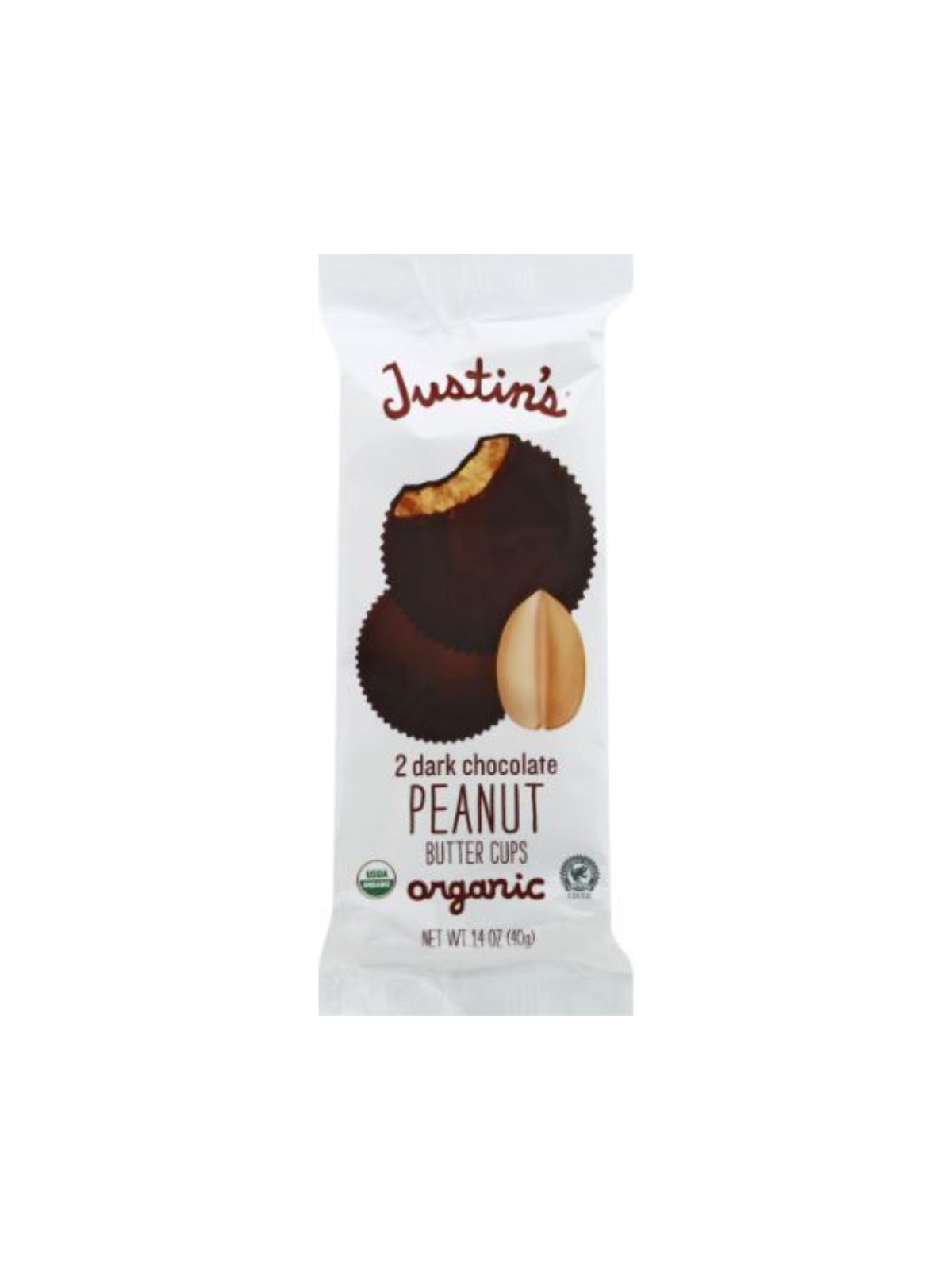 Order Justin's Dark Chocolate Peanut Butter Cup (1.4 oz) food online from Stock-Up Mart store, Minneapolis on bringmethat.com
