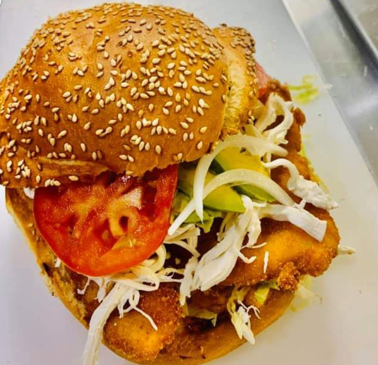 Order Chicken Milanesa Cemitas food online from Bugambilias store, Indianapolis on bringmethat.com