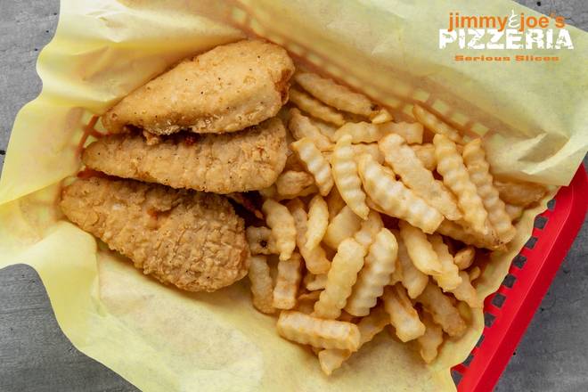Order $5.99 Chicken Tender Basket with Fries food online from Jimmy & Joe Pizzeria store, Chandler on bringmethat.com