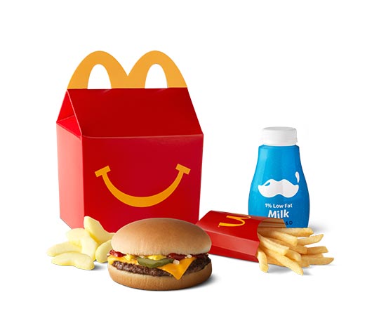Order Cheese Burger - Happy Meal food online from McDonald's store, Menlo Park on bringmethat.com
