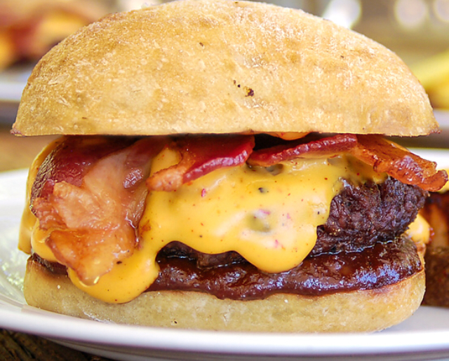 Order Bacon Cheeseburger food online from The Dugout store, Ossining on bringmethat.com
