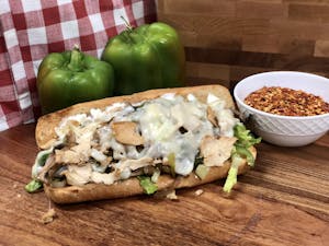 Order Chicken Breast Philly Sub food online from Manny & Olga Pizza store, Washignton on bringmethat.com