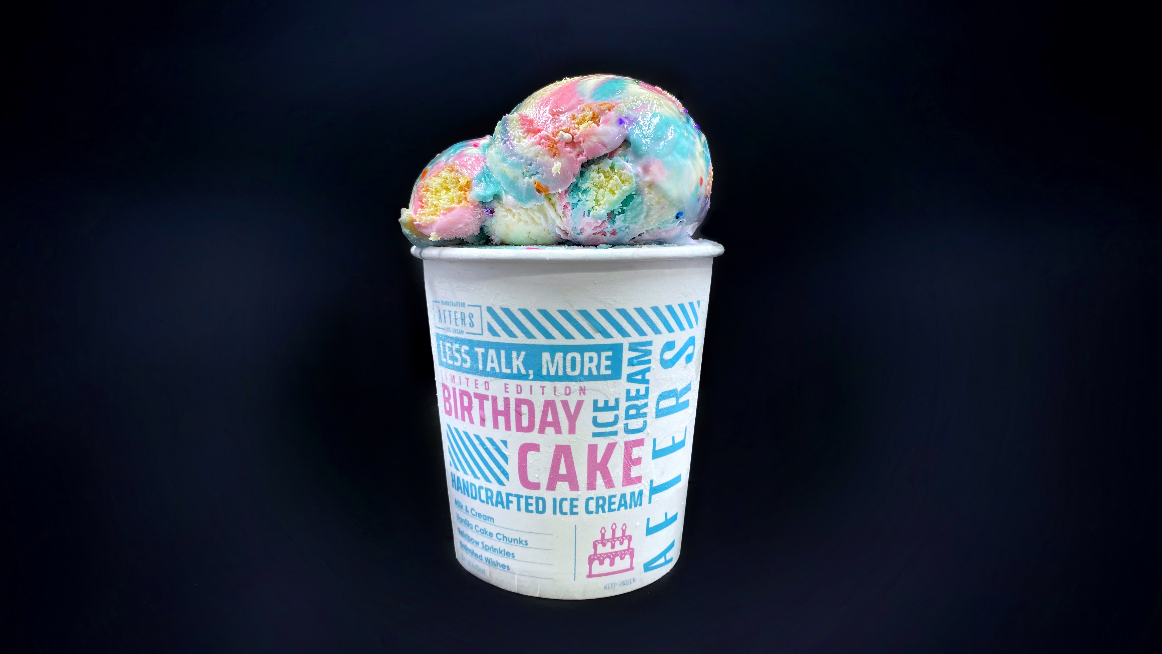 Order Birthday Cake Pint food online from Afters Ice Cream store, Chino Hills on bringmethat.com