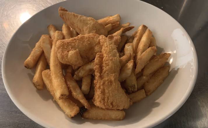 Order k Fish & Chips food online from Wellys Restaurant store, Marlborough on bringmethat.com