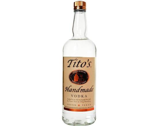 Order Tito's, 750mL vodka (40.0% ABV) food online from Babaro Liquor Store store, Peabody on bringmethat.com