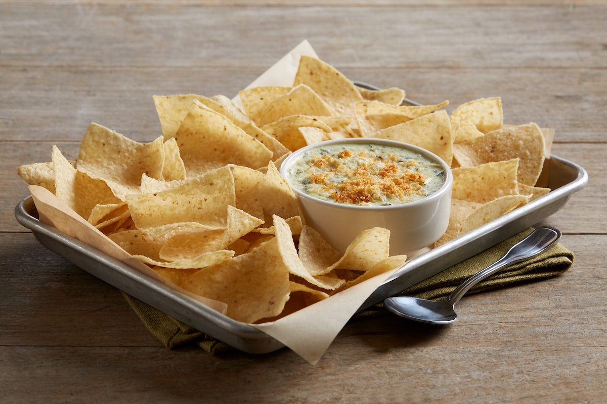 Order Spinach And Artichoke Dip food online from BJ's Restaurant & Brewhouse store, West Covina on bringmethat.com