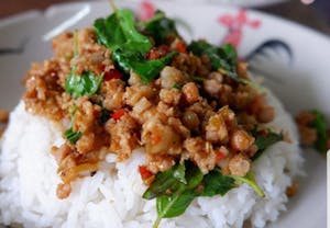 Order Chicken with Basil (Phad Gaprow Gai) food online from Chef Q store, Portland on bringmethat.com