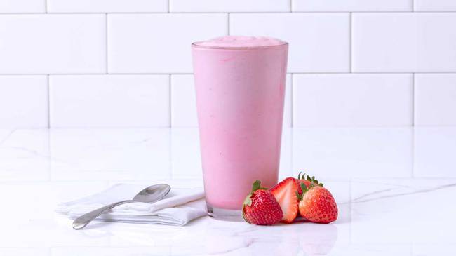 Order Strawberry Milkshake food online from D.P. Dough store, Albany on bringmethat.com