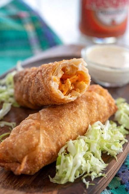 Order "New" Buffalo Chicken Egg Rolls food online from Freddy's Wings and Wraps store, Newark on bringmethat.com