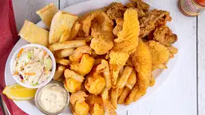 Order Seafood Platter food online from The Lost Cajun store, Humble on bringmethat.com