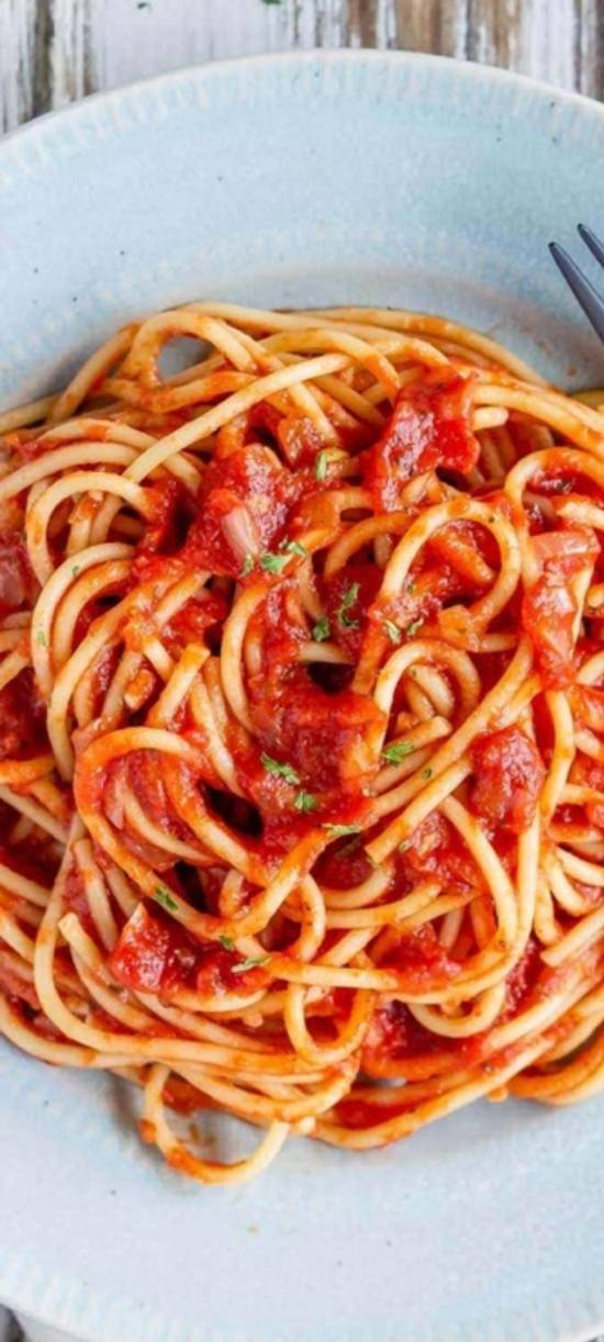 Order Spaghetti Marinara food online from Fat Tomato Pizza store, Los Angeles on bringmethat.com