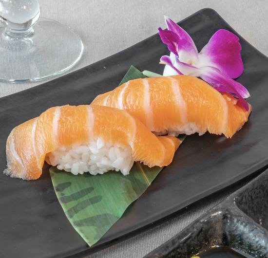 Order Sake 2 pcs food online from Sushi Tomo store, Palo Alto on bringmethat.com