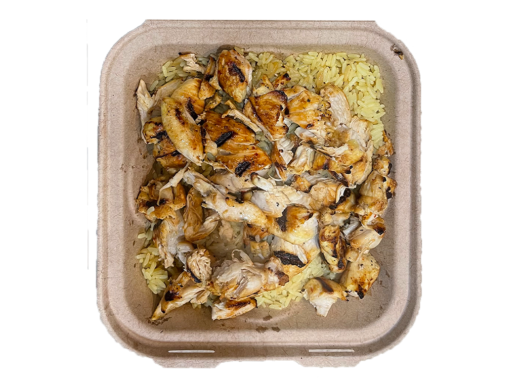 Order Grilled Chicken Kebab Dinner food online from Land of Pizza Inc store, South Boston on bringmethat.com