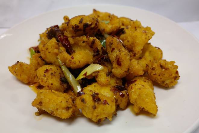 Order Spicy Crispy Fish Fillet (香辣鱼片) food online from Szechuan Gourmet store, Strongsville on bringmethat.com